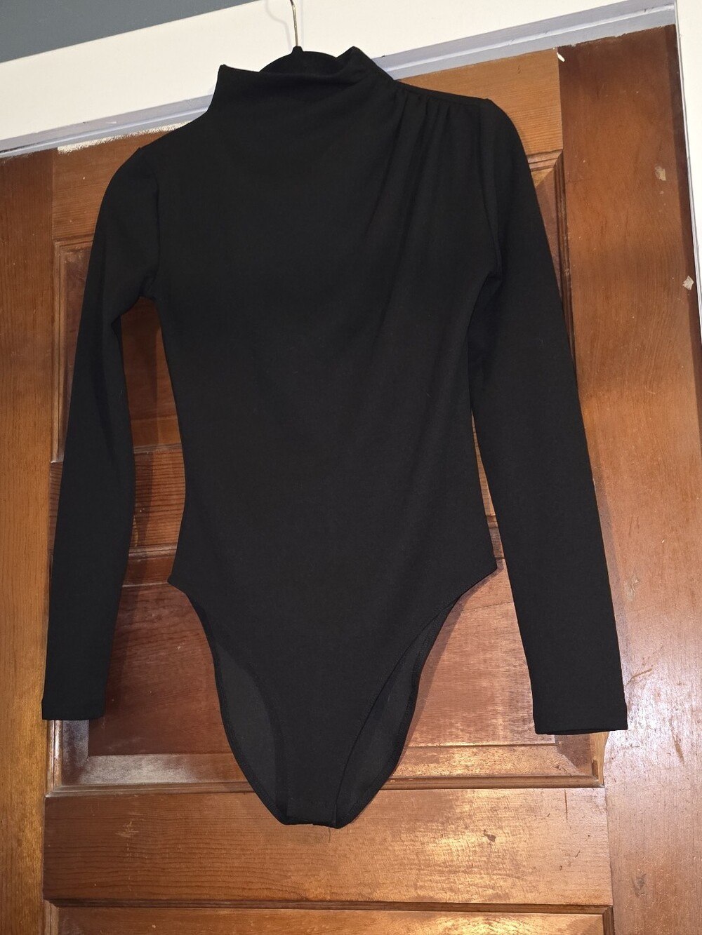 Zara Black Long-Sleeve Bodysuit